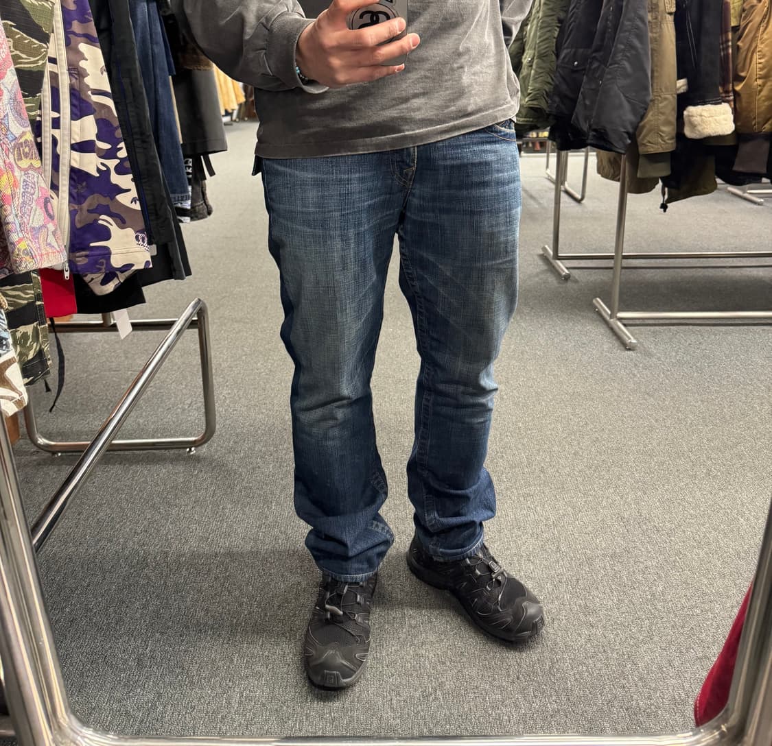 32)트루릴리전 빈티지 y2k 워싱 데님 팬츠 상품이미지2