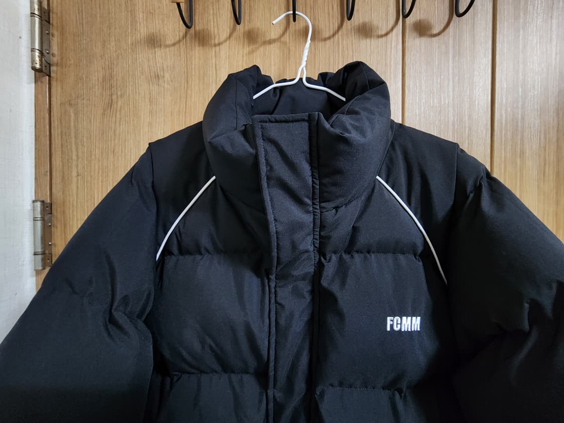 (L)FCMM 클럽 팀 파이핑 숏 패딩 점퍼  블랙 상품이미지2