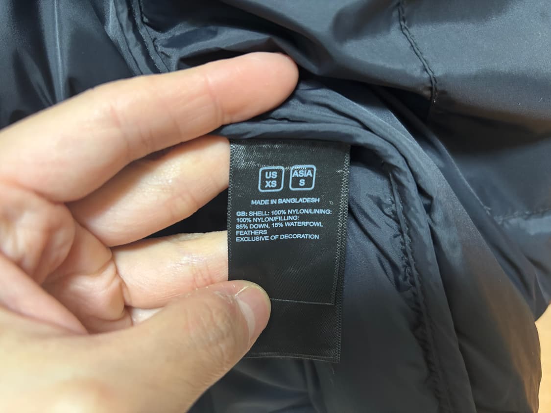 노스페이스 다운 패딩 눕시 레트로 s 90~95 상품이미지8