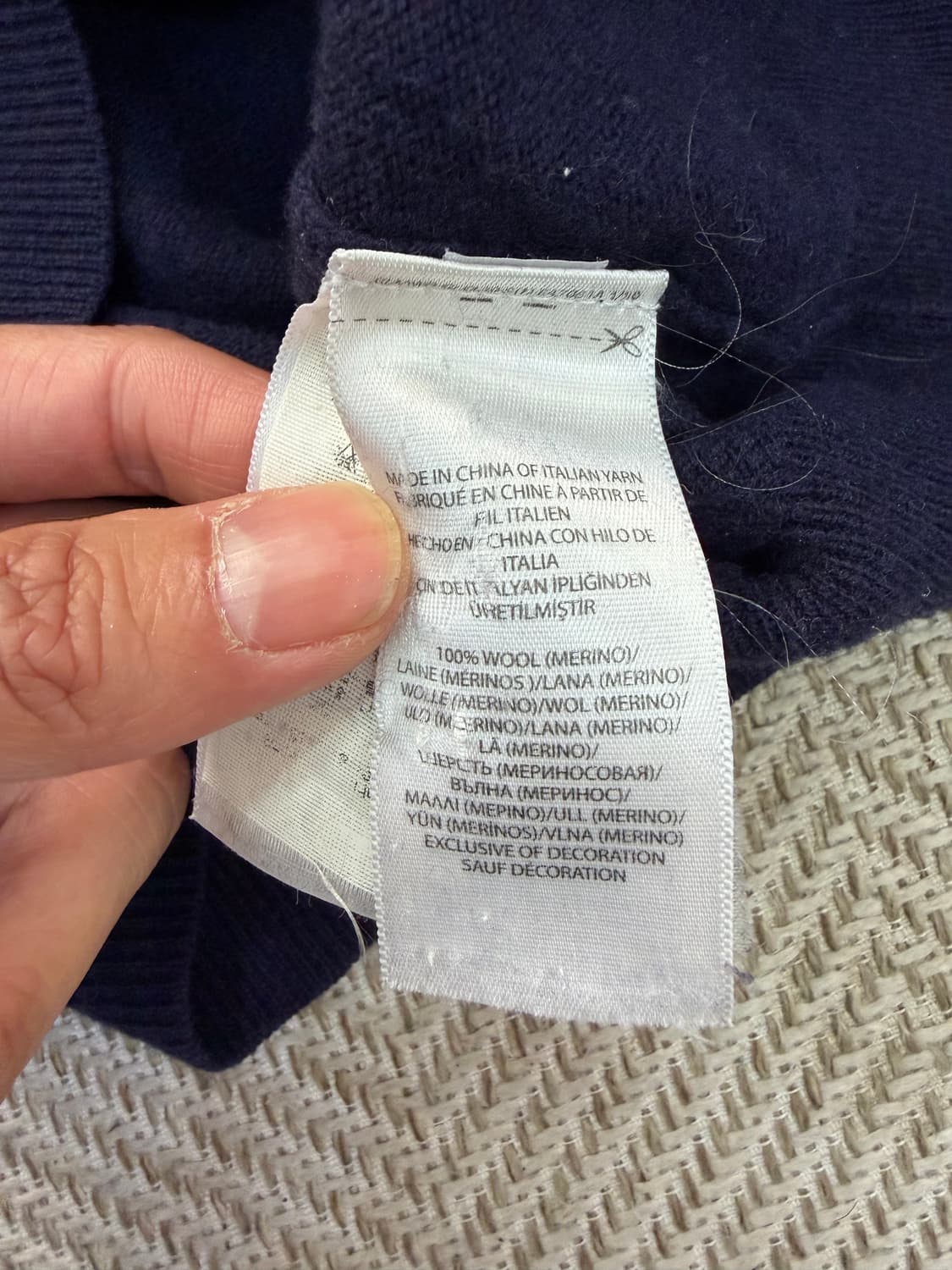 정품) 폴로랄프로렌 여성 엘보가죽 하프넥 니트 S 상품이미지7