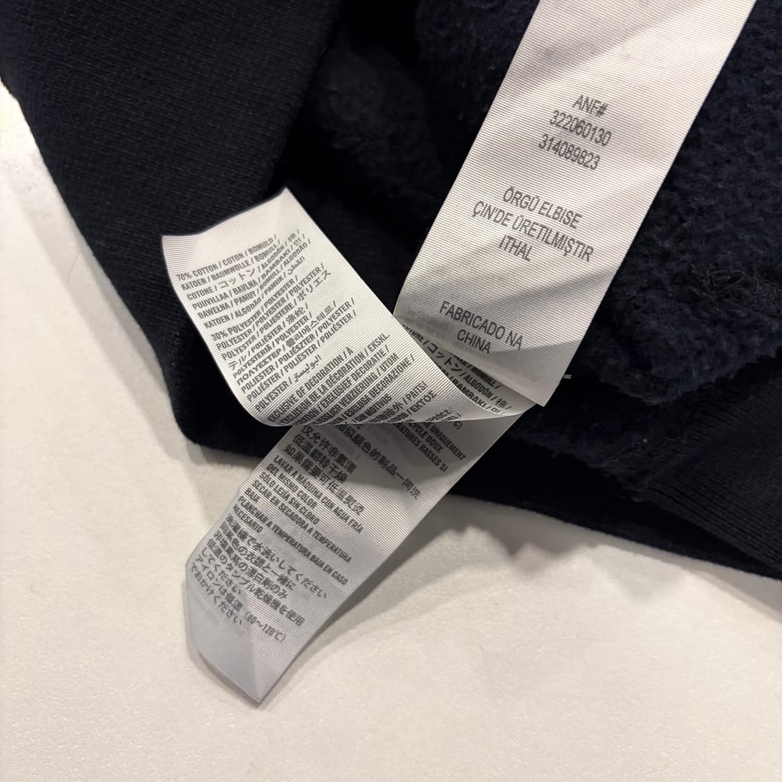 [S] 홀리스터 빅로고 스웻 후드집업 블랙 D838 상품이미지8