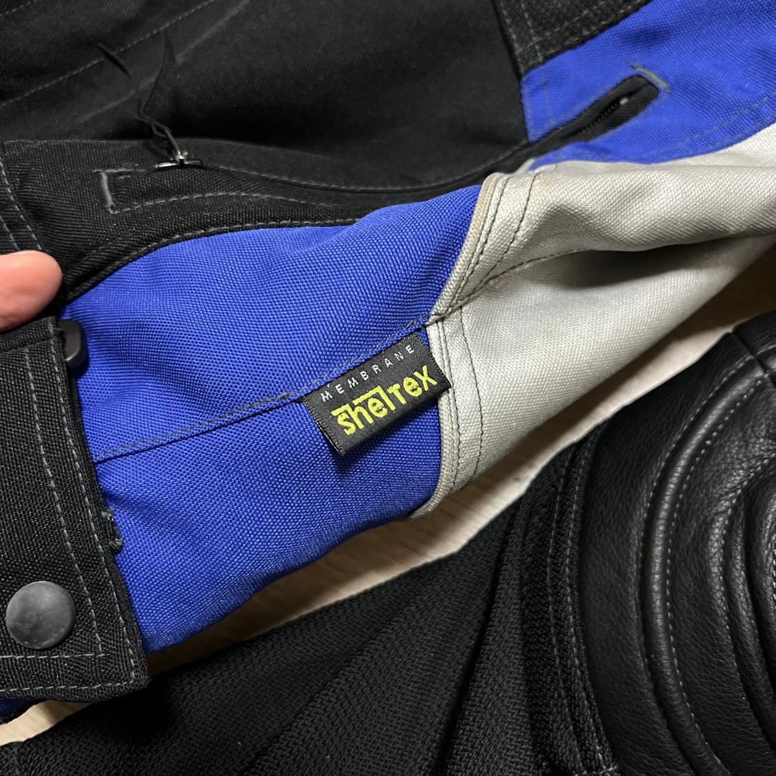 하인게릭 쉘텍스 배색 레이싱 바이커 자켓 [블랙] L/100 상품이미지6