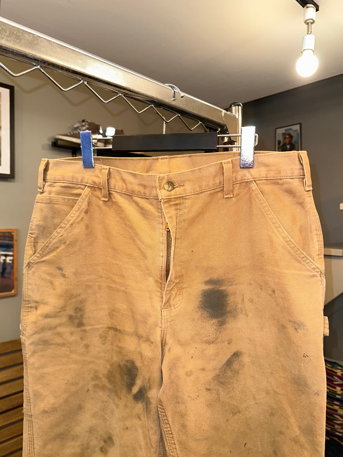 00’s Carhartt distressed single work PT 상품이미지5