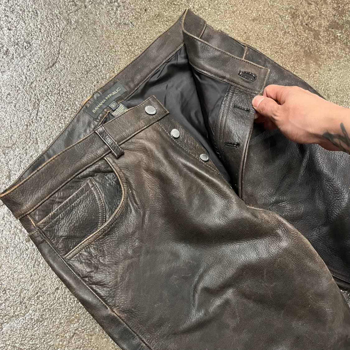 00s Banana republic 소가죽 팬츠 (31“) 상품이미지5