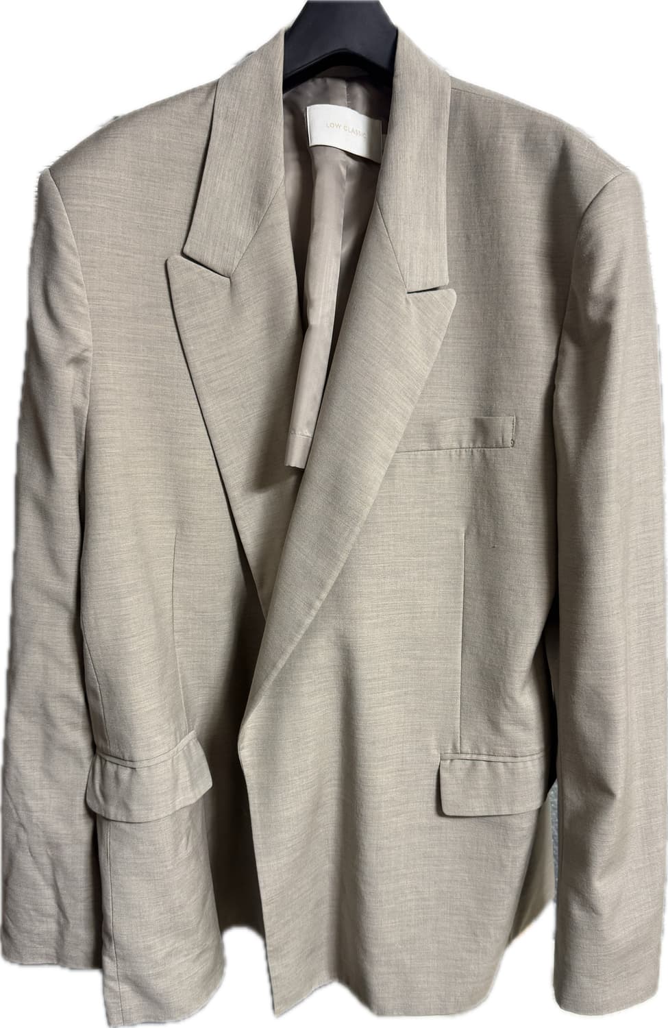 로우 클래식 베이지 더블 자켓 상품이미지2