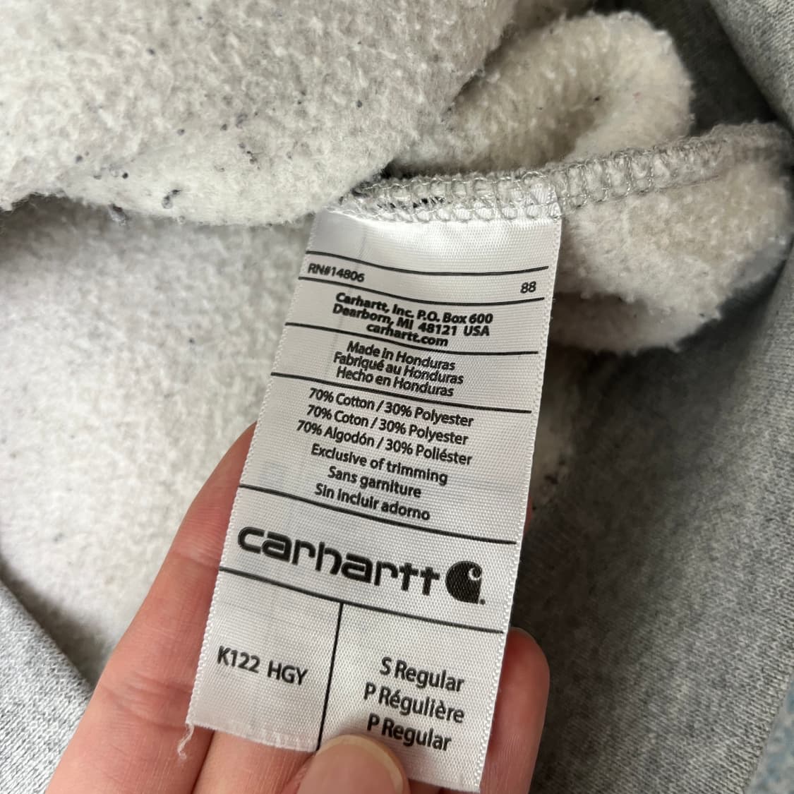 칼하트후드집업 us 오리지널핏 미드웨이트 후드집업 상품이미지7