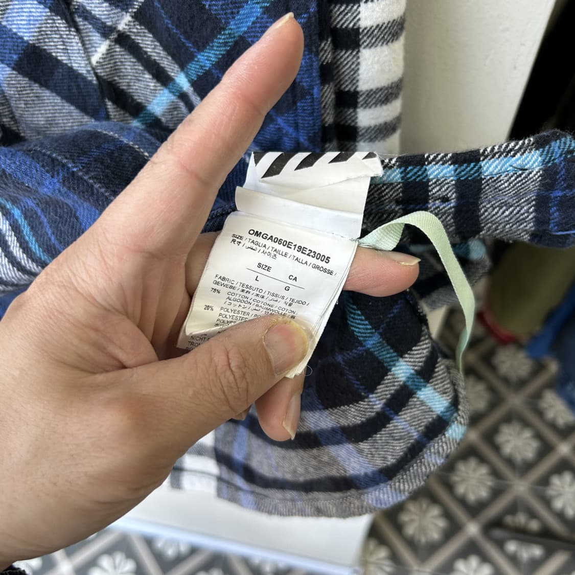 16646 - 오프화이트 마리아나 체크 셔츠 상품이미지5