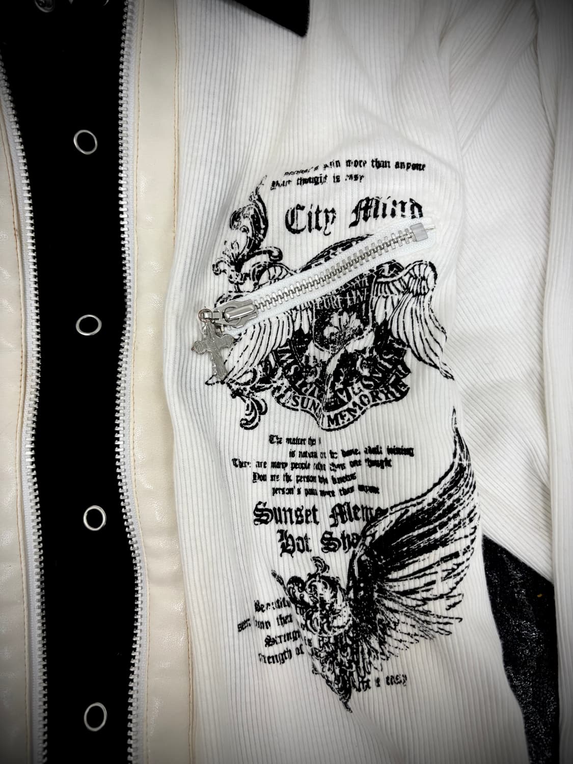 00’s Rare Archive Design Print Leather D 상품이미지6