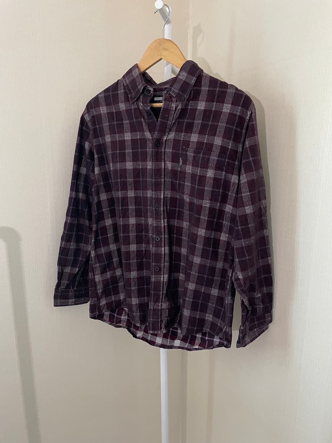 미치코 런던 빈티지 체크 셔츠 상품이미지1