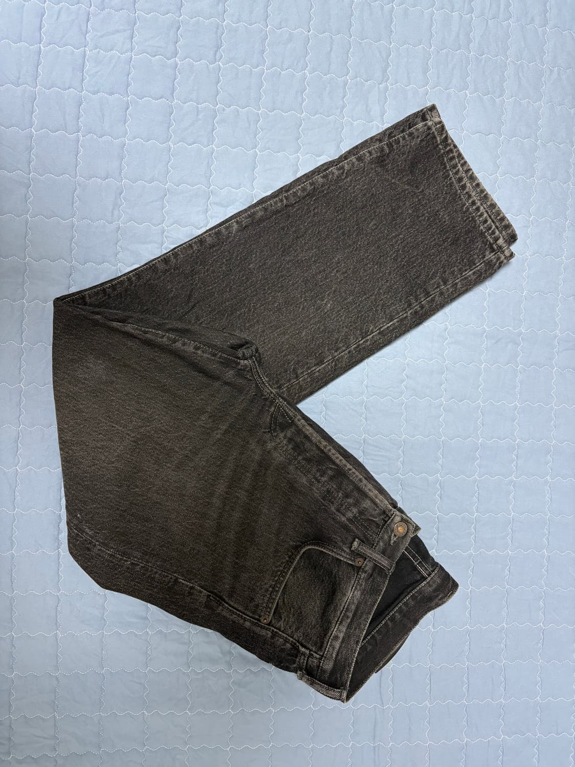 아크네 1996 스톤워시 블랙 스트레이트 진 30X30 상품이미지1