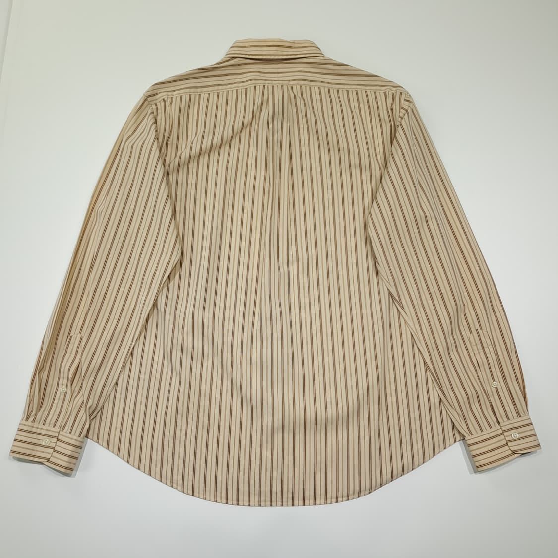 CK071 XL 폴로 00s 카푸치노 브라운 멀티 스트라이프 셔츠 남방 상품이미지6