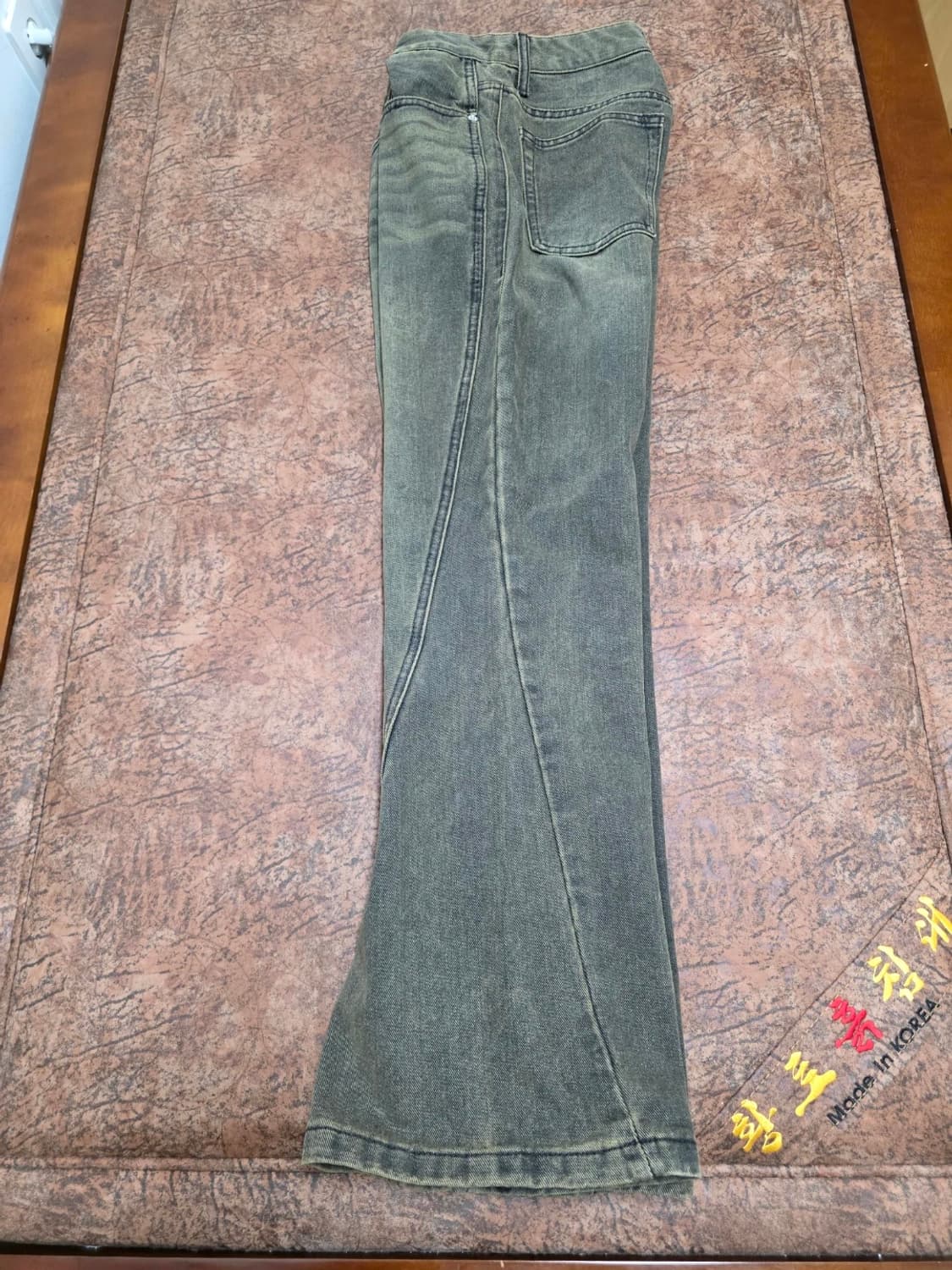 밀로아카이브 워싱 부츠컷 데님 팬츠 블랙진 28 상품이미지4