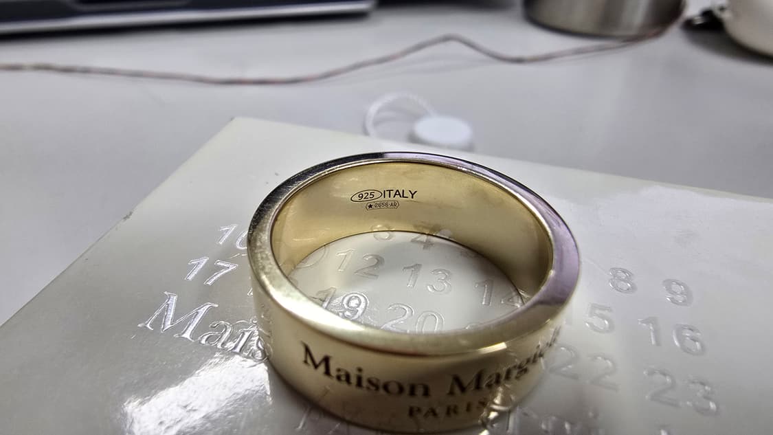메종 마르지엘라 인그레이빙 반지22호 상품이미지2