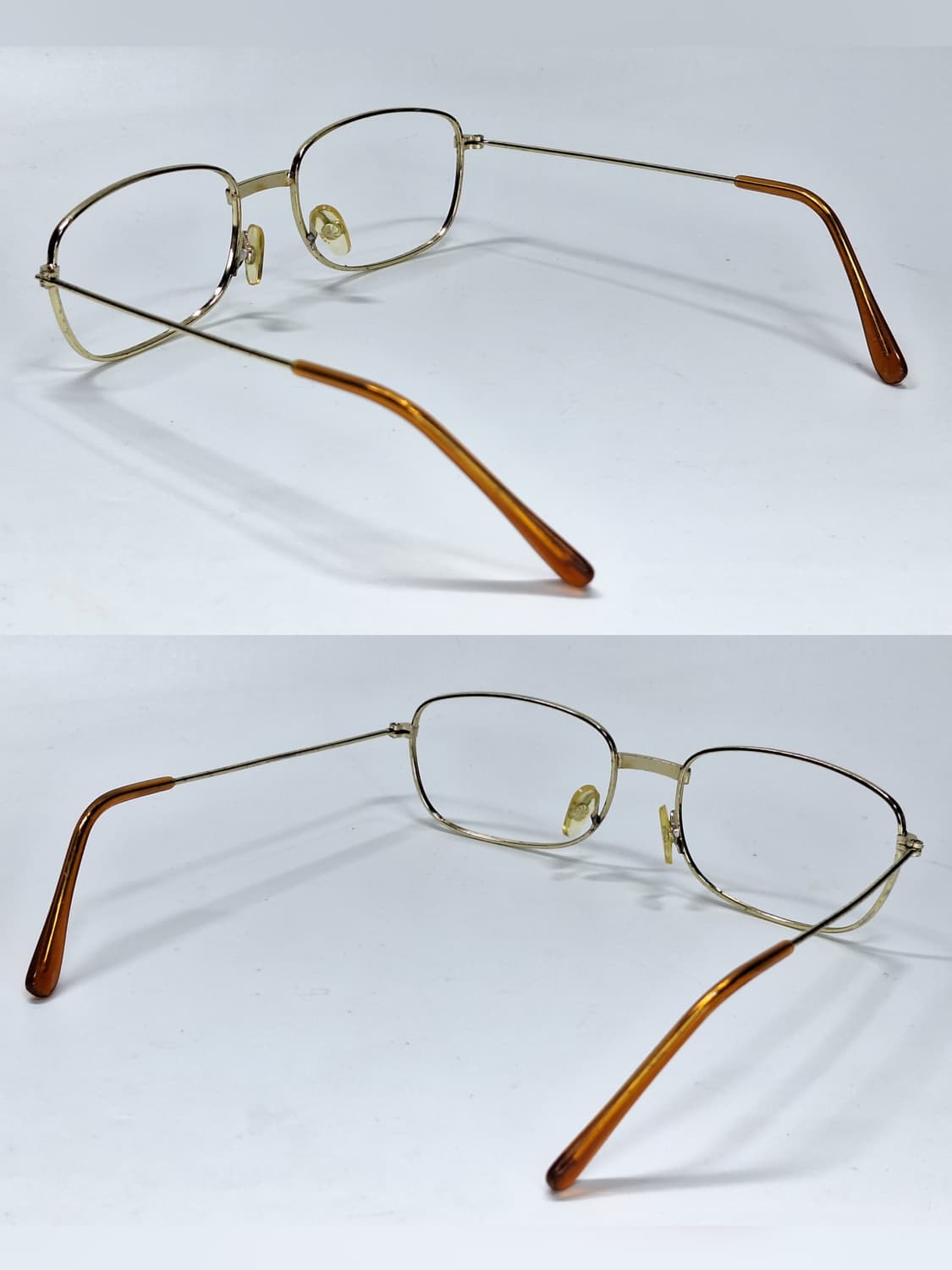 90s 일본 빈티지 스퀘어 메탈 안경테 134mm 클래식 레트로 복고 상품이미지5