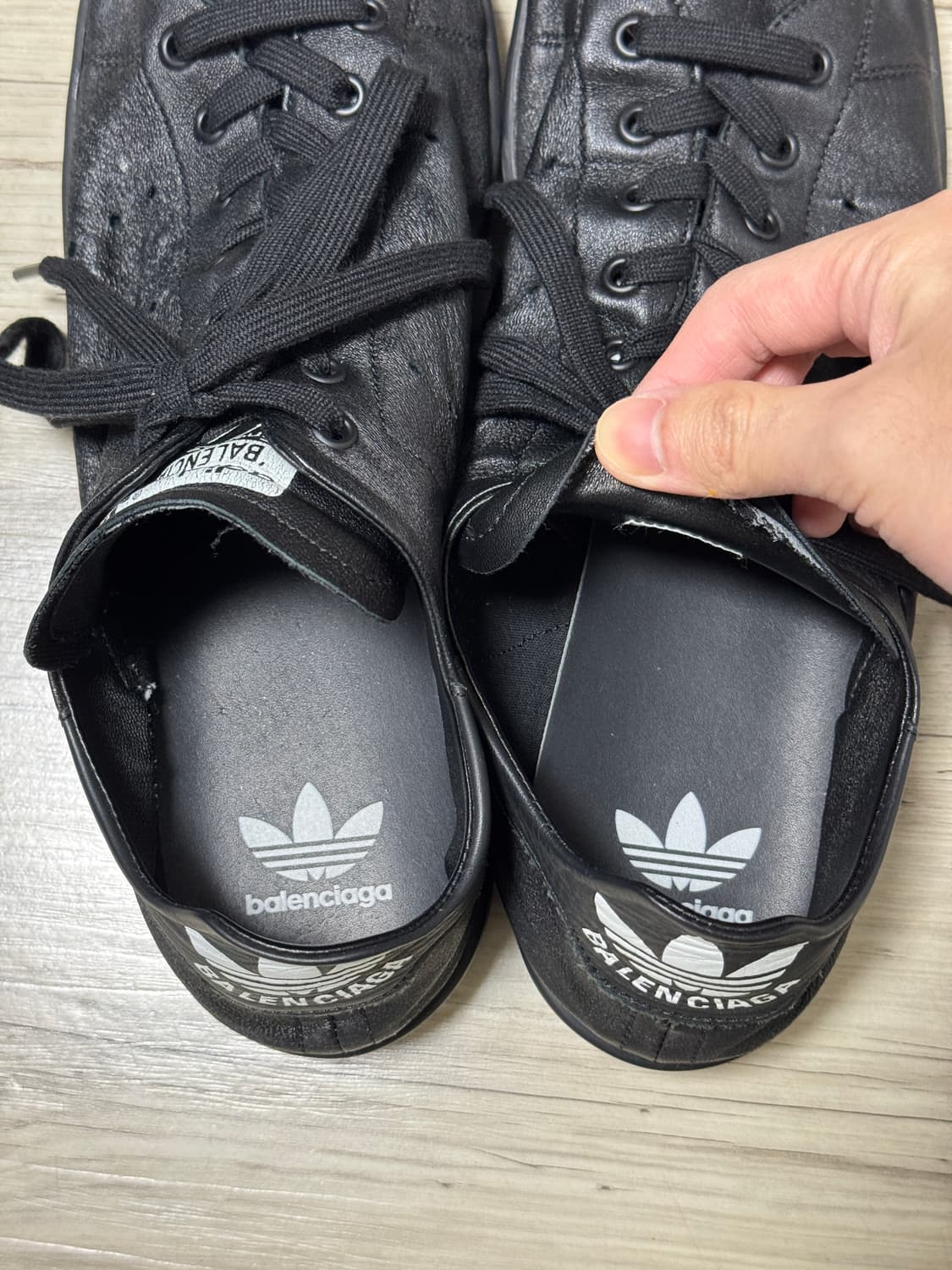 ( 45 ) 발렌시아가 아디다스 스탠스미스 블랙 상품이미지5