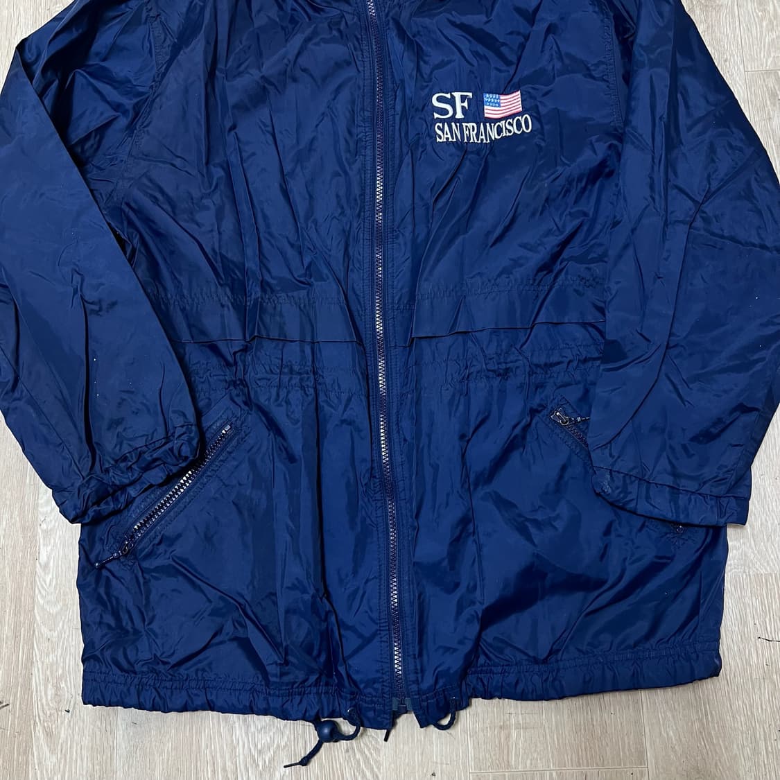 커렌트씬 샌프란시스코 올드스쿨 바람막이 자켓 M/95  상품이미지4