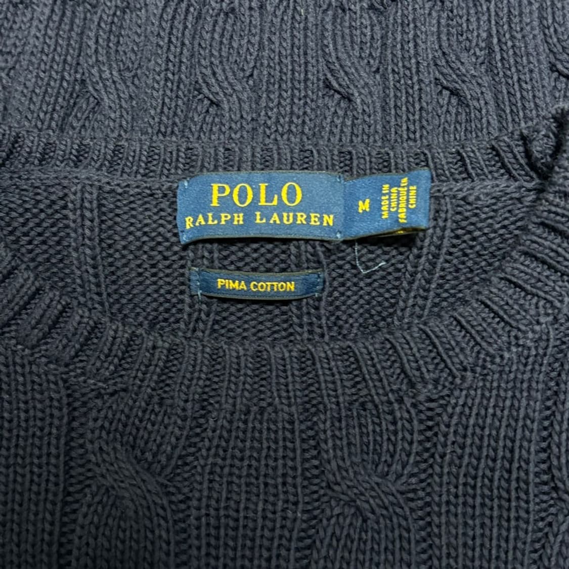 M 폴로랄프로렌 여성용 네이비 케이블 니트 상품이미지4