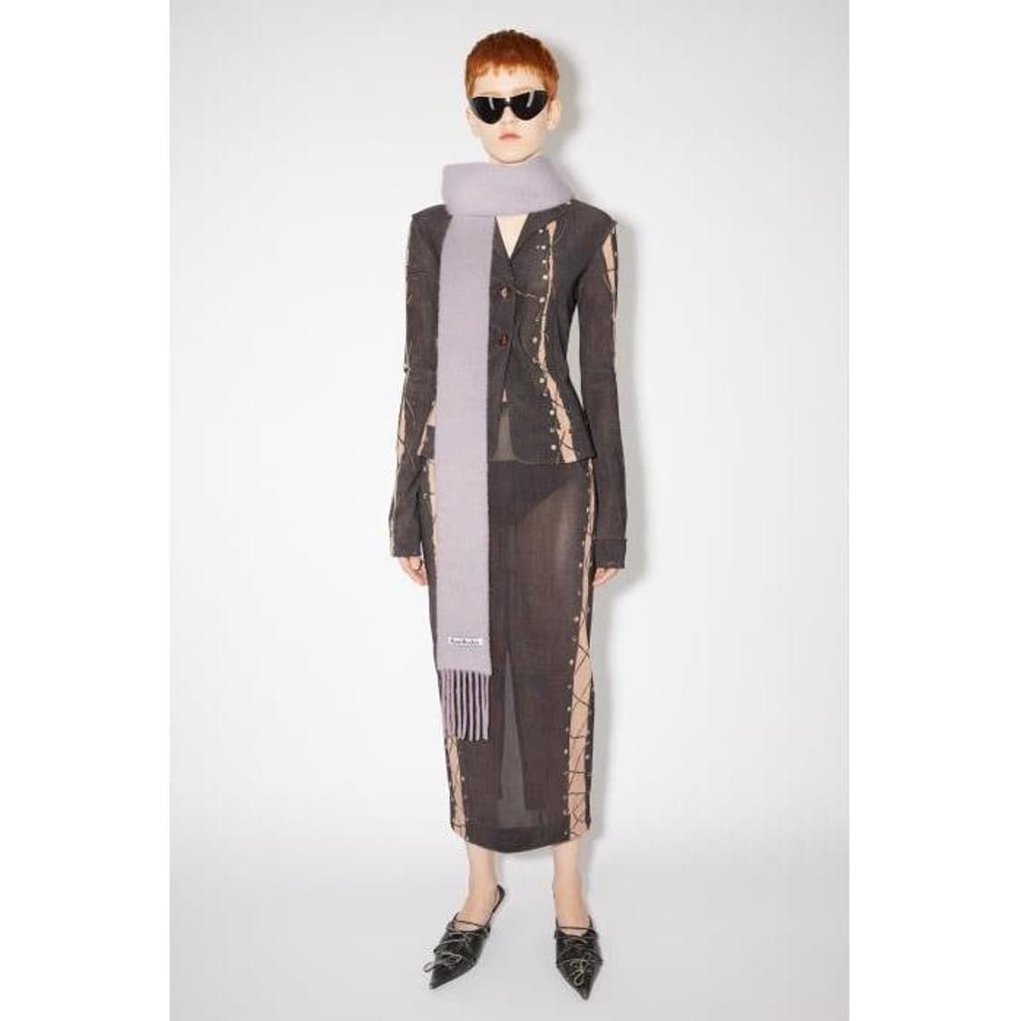 아크네스튜디오 스키니 알파카 울 스카프 상품이미지1