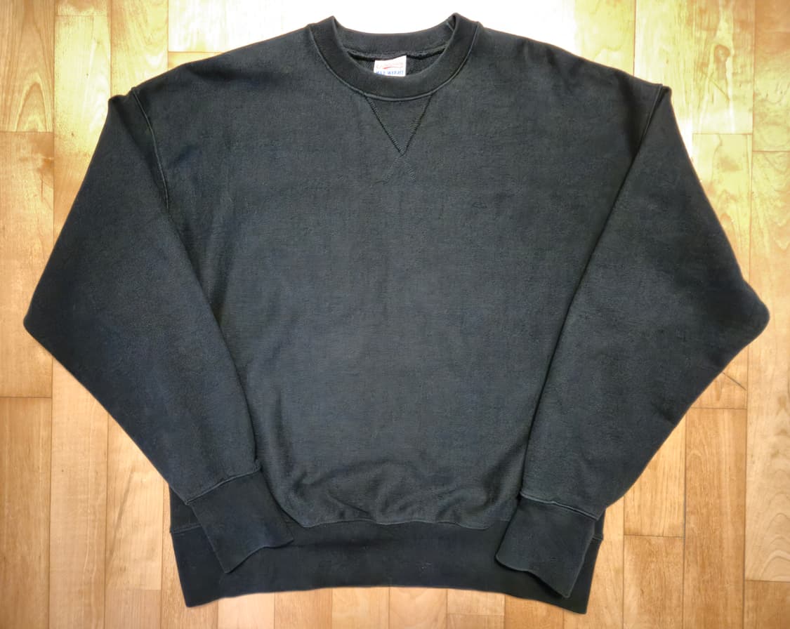 아웃스탠딩 리버스 헤비 스웻셔츠 블랙 L 상품이미지1