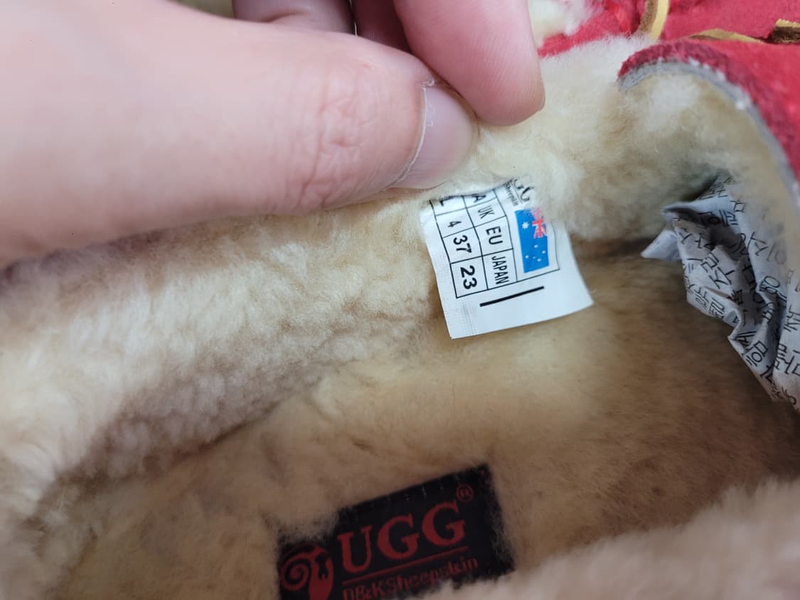 UGG 어그 모카신 여성 레드 상품이미지5
