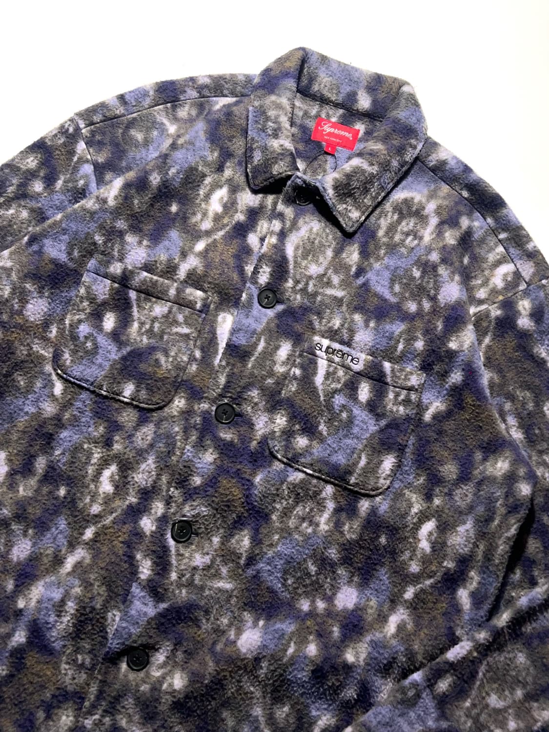 Supreme 21fw Paisley Fleece Shirt 상품이미지1