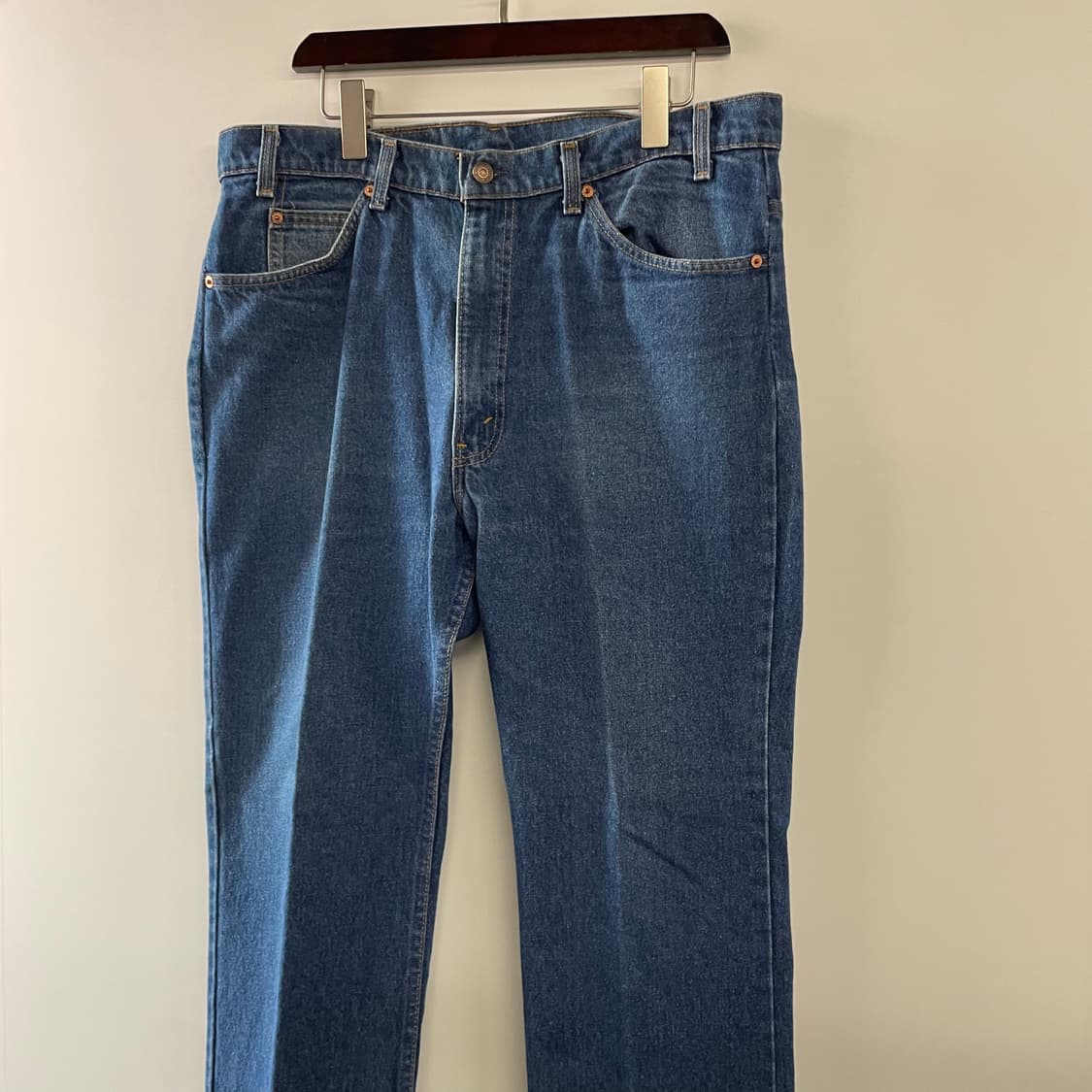 90s 리바이스 517 오렌지탭 부츠컷 데님팬츠 USA 상품이미지3