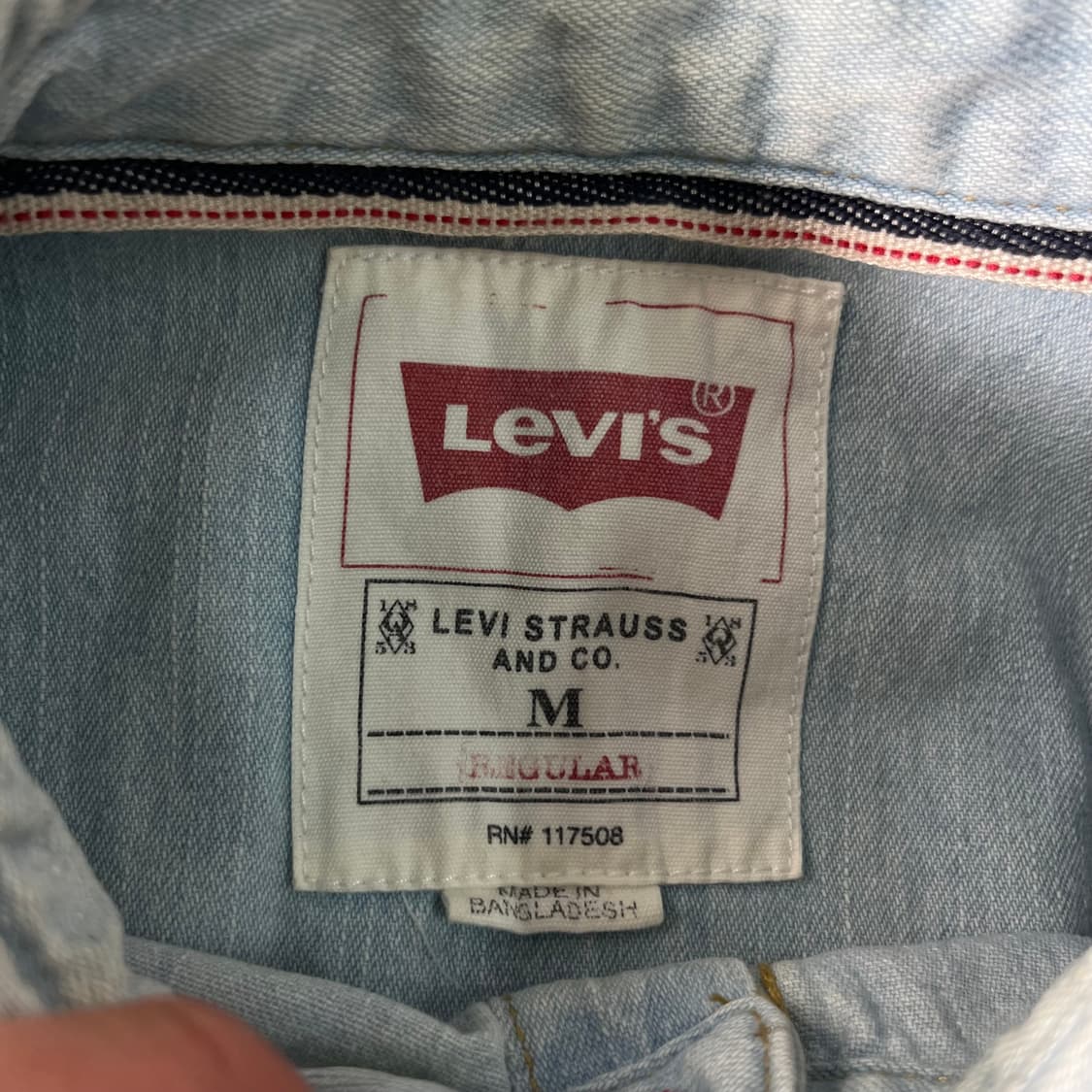 100 리바이스 데님 워크 셔츠 상품이미지3