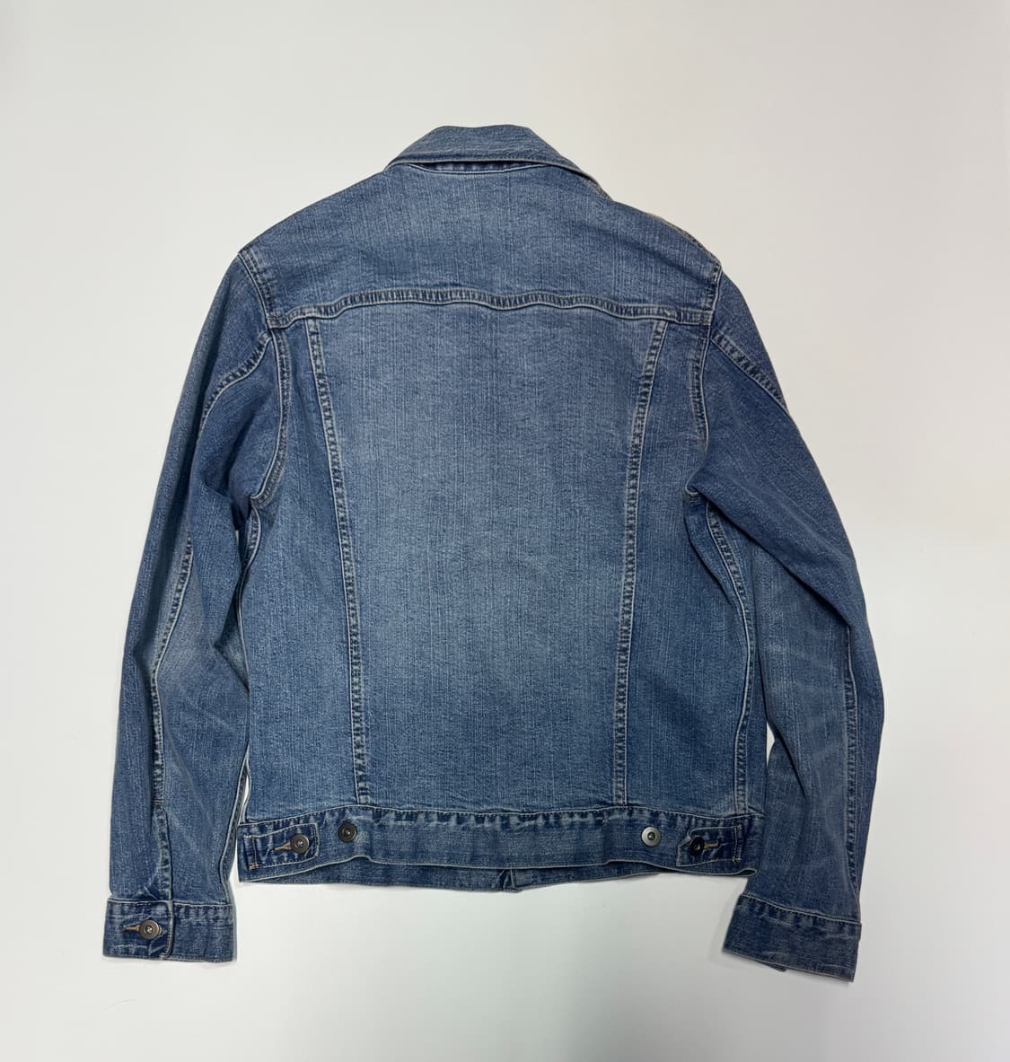 여성 유니클로 미니멀 워싱 데님 자켓 M 상품이미지2