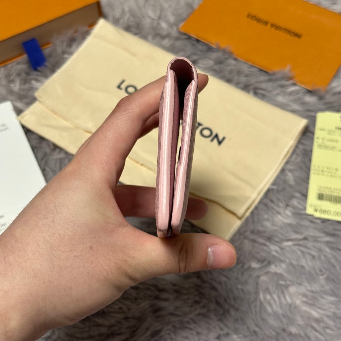 [풀구성] 루이비통 이클립스 파리 도쿄 오거나이저 카드지갑 핑크 상품이미지6