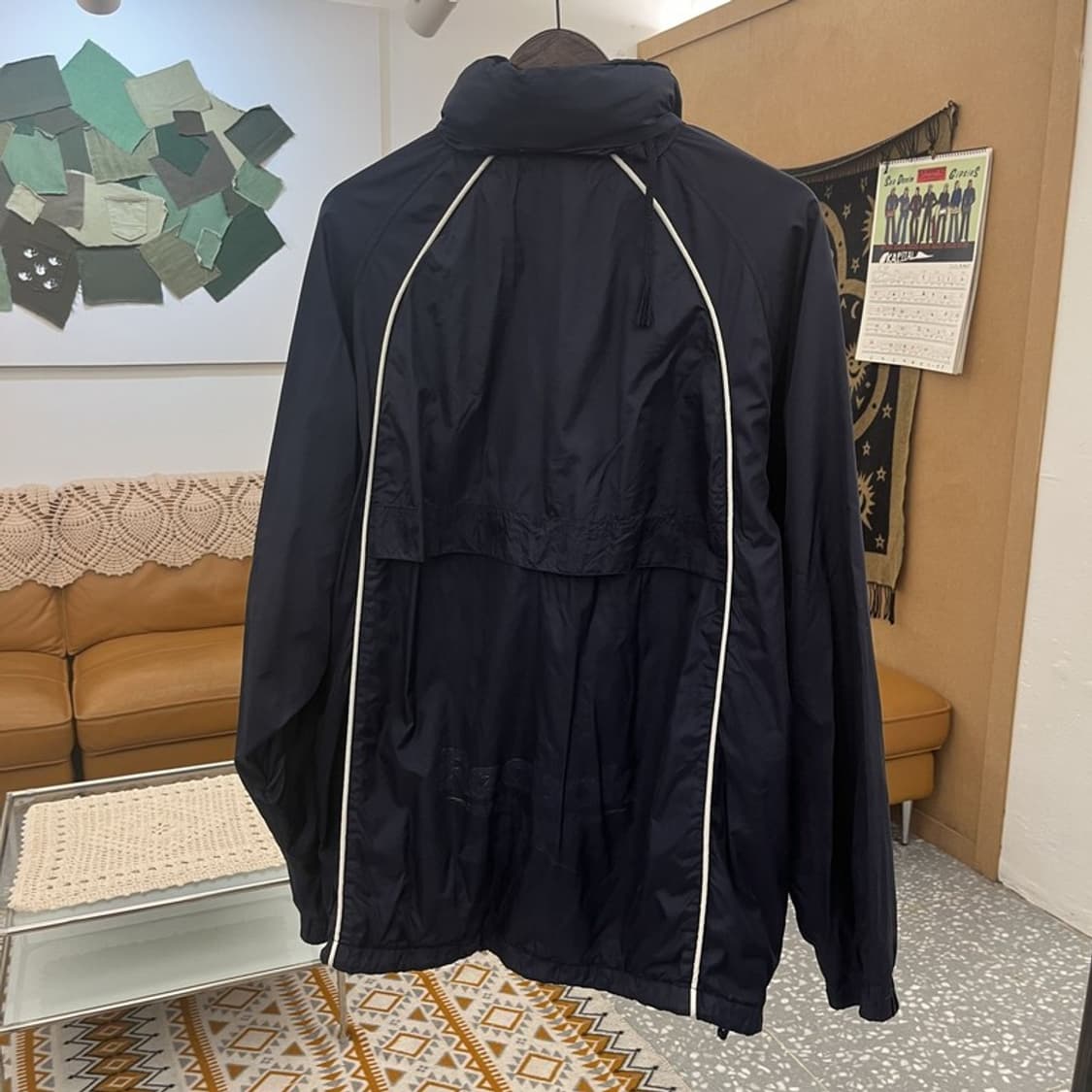 리복 올드스쿨 레트로 빈티지 바람막이 자켓 105 C10777 상품이미지4