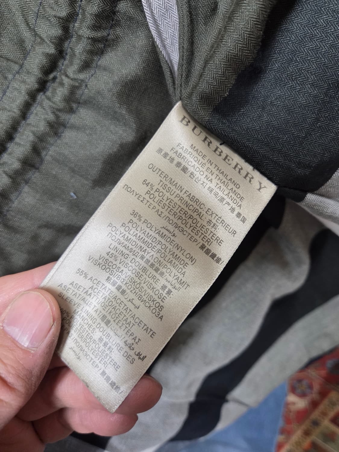 버버리브릿 여성 견장 멀티포켓 레인 바람막이 자켓 L 상품이미지6