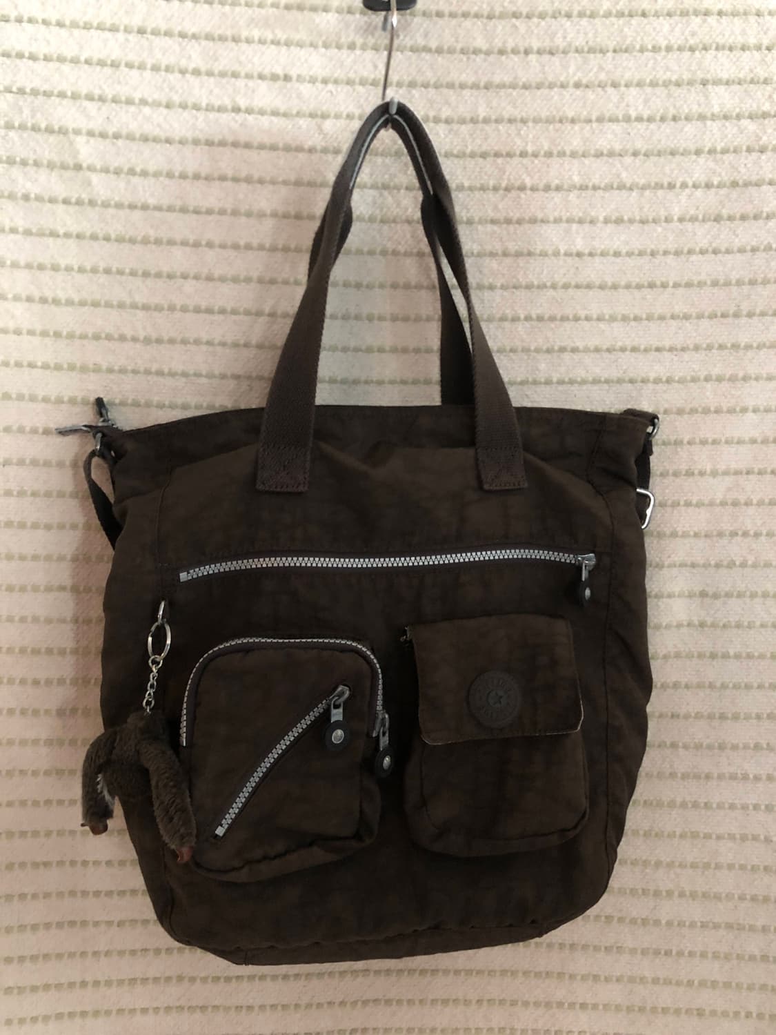 빈티지 키플링 Y2K 초코 브라운 나일론 숄더백 토트백 크로스백 상품이미지1