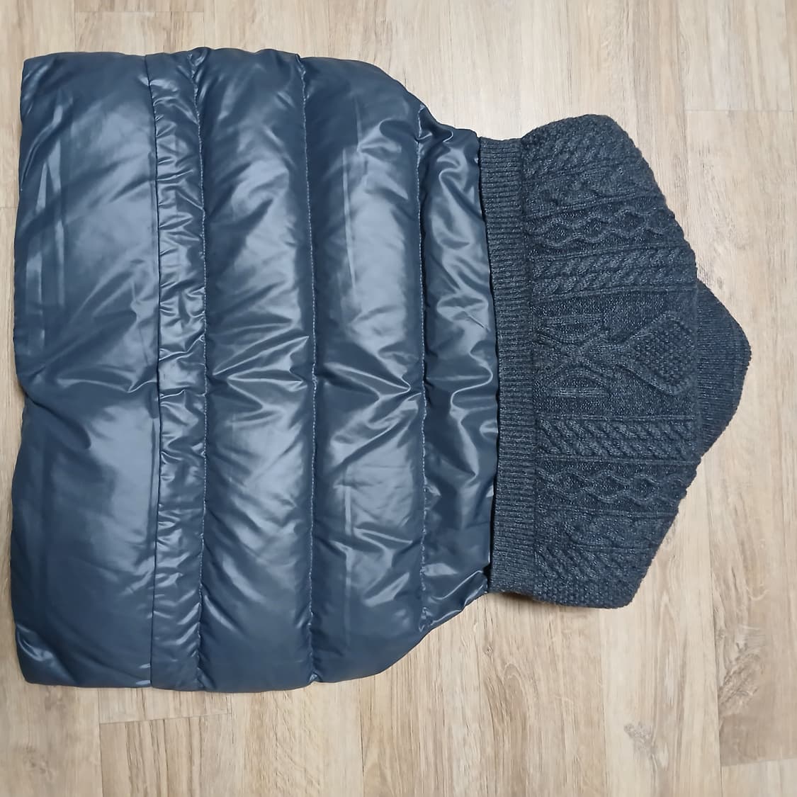 SISLEY 시슬리 로고 니트 패딩 조끼 다운 자켓 베스트 상품이미지5