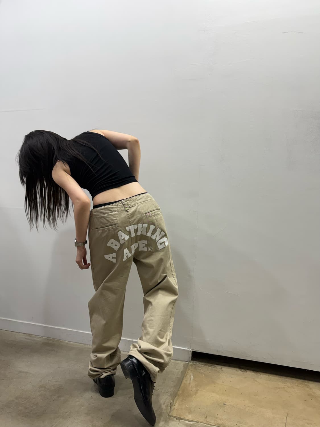 베이프 힙 로고 디테일 코튼 팬츠 상품이미지2