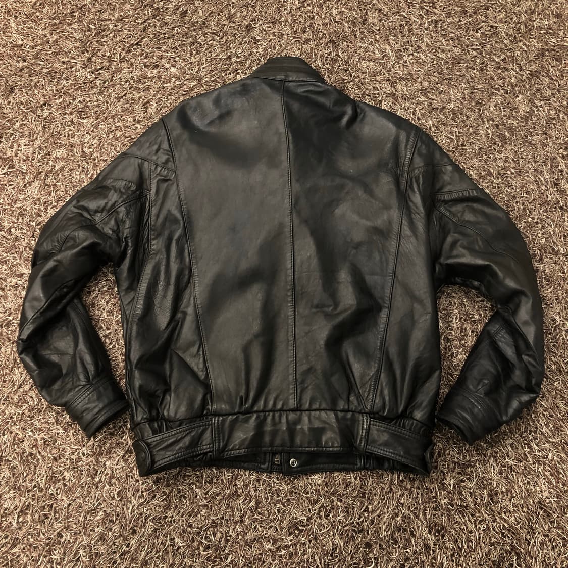빈티지 레더 봄버 가죽 자켓 상품이미지8