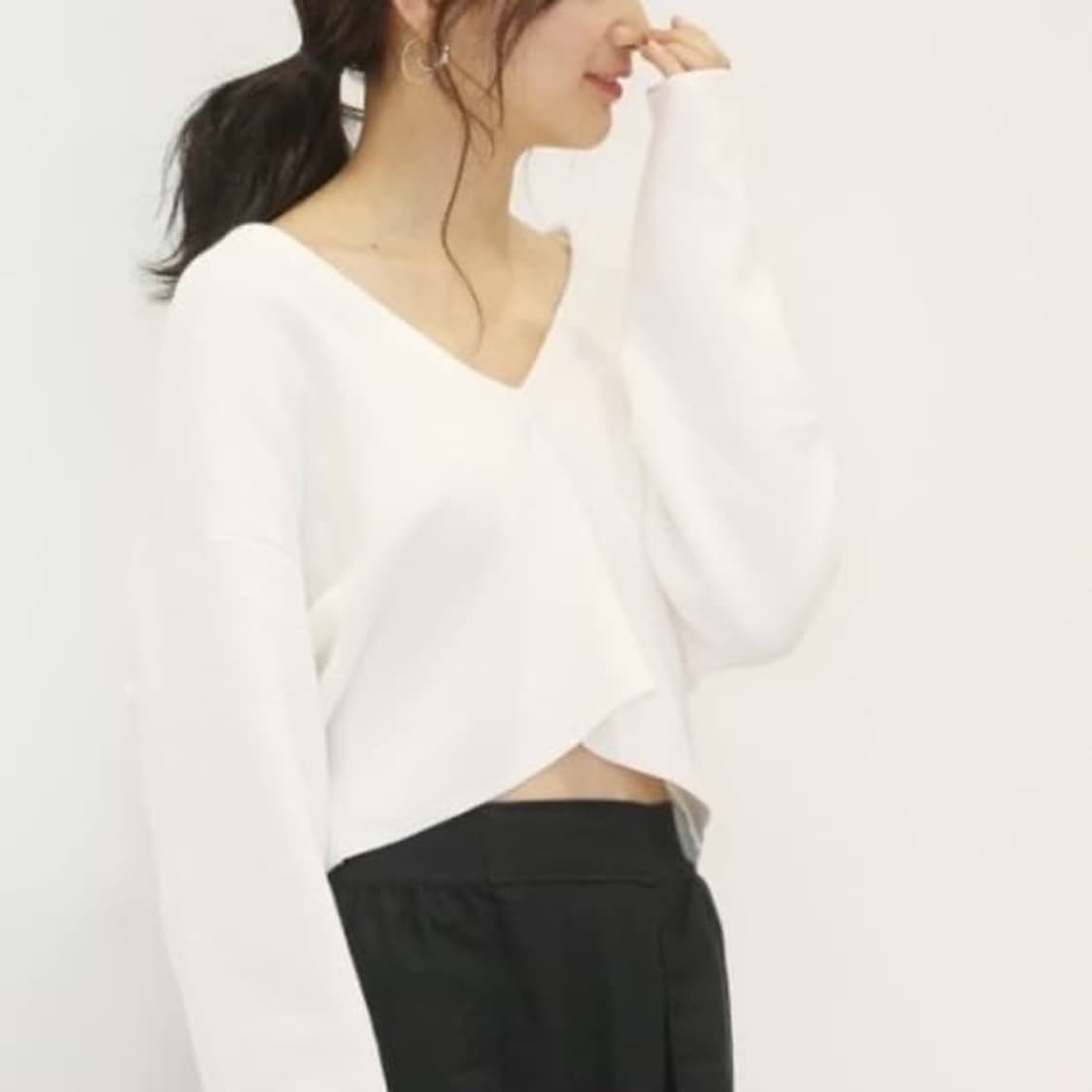 유니클로 르메르 LM밀라노립V넥스웨터 상품이미지1