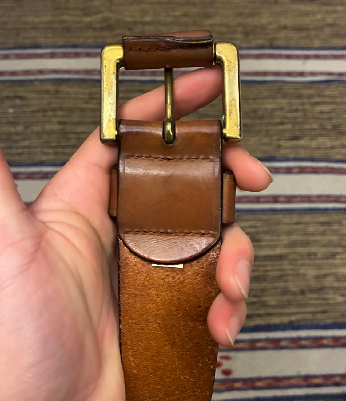 (30~34)POLO 폴로랄프로렌 금장 버클 레더벨트 가죽벨트 상품이미지3