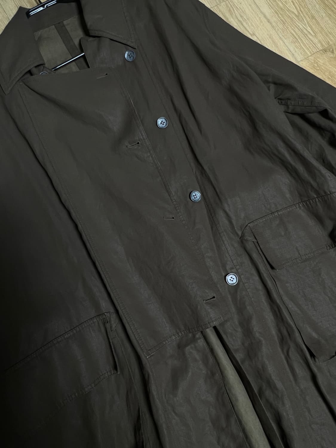 빈티지 아크네 린넨 롱 자켓 상품이미지3