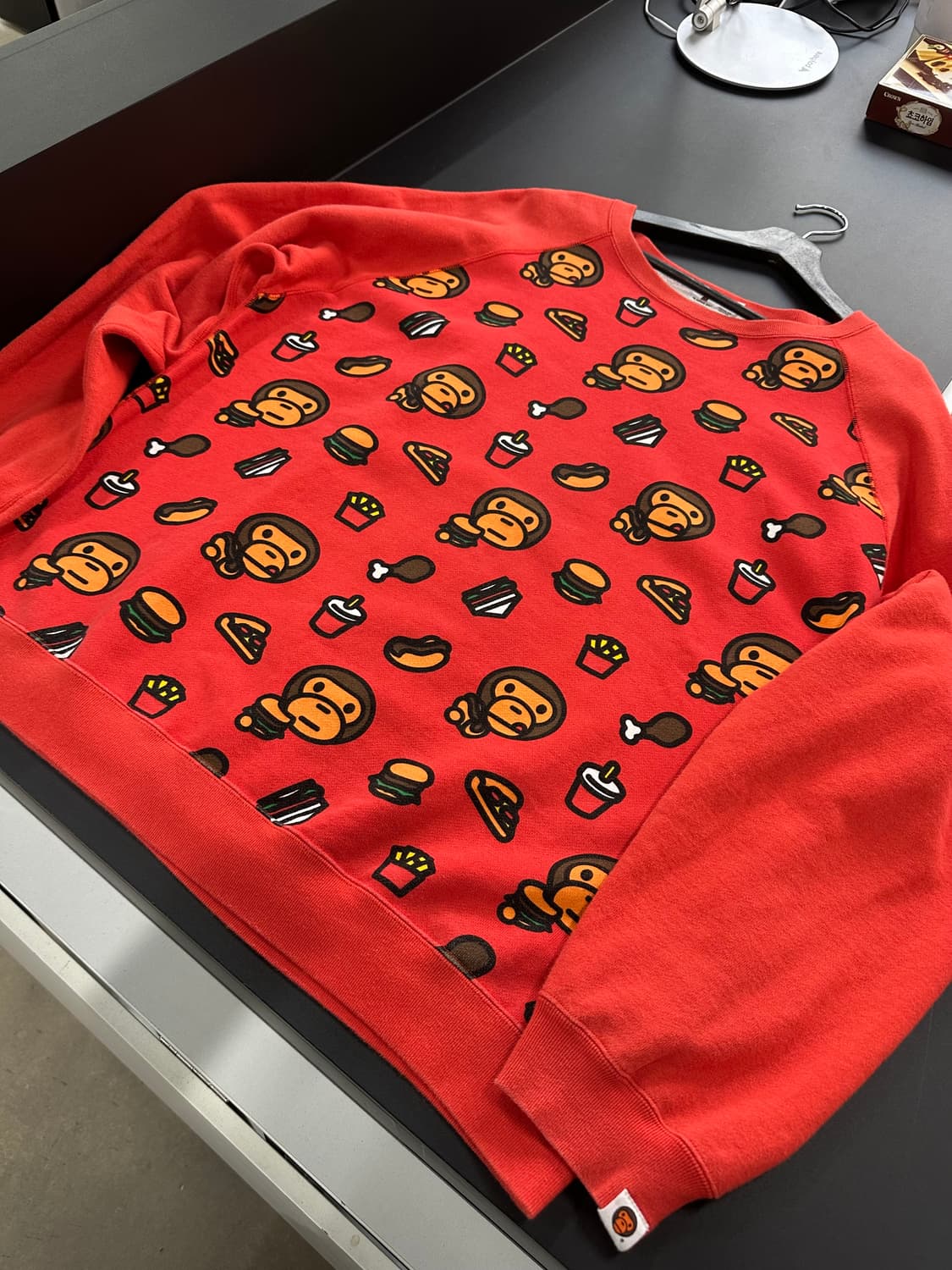 베이프 베이비마일로 정크푸드 크루넥 맨투맨 상품이미지4