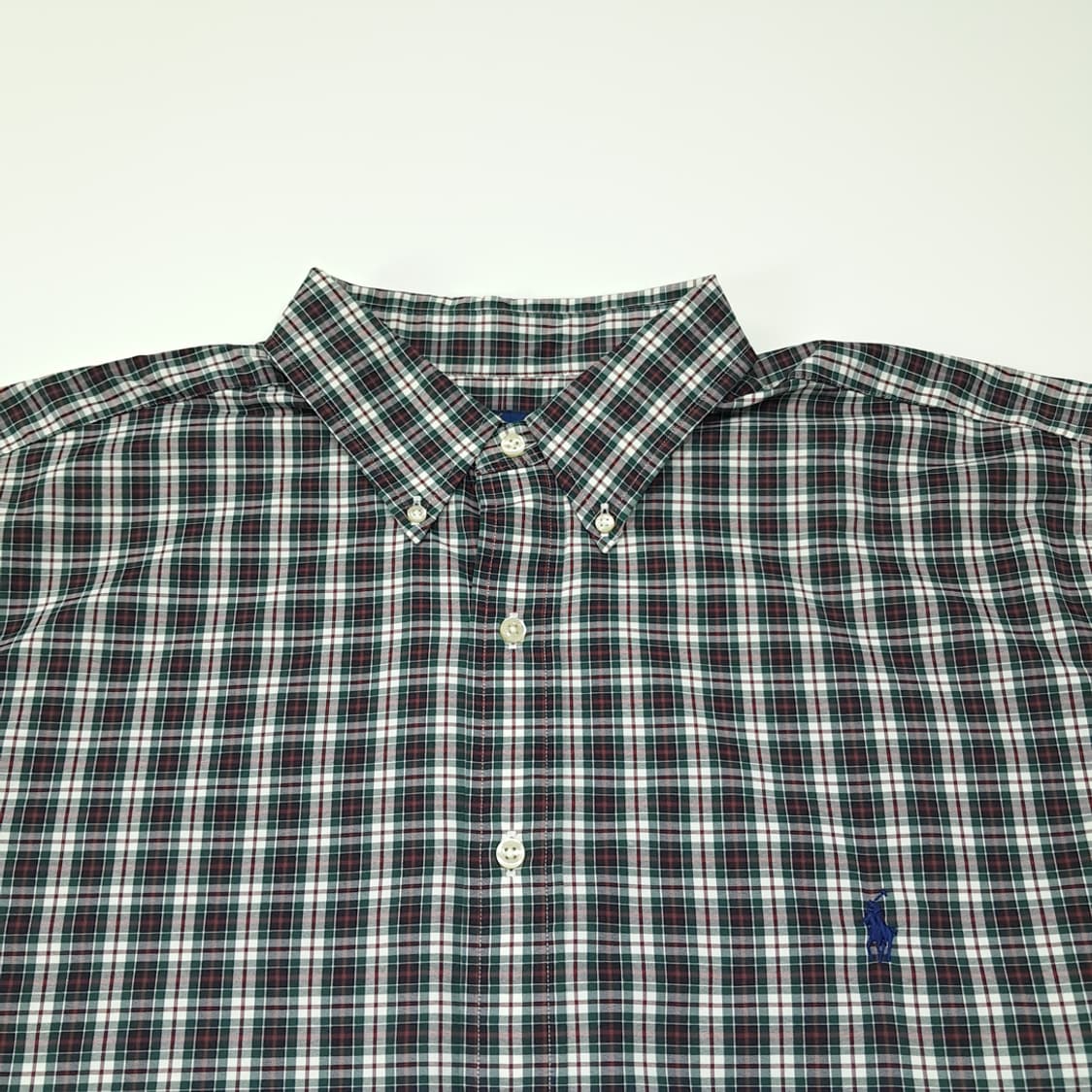 CL675 XLT 폴로 모던 블랙워치 타탄체크 QR 셔츠 남방 상품이미지2