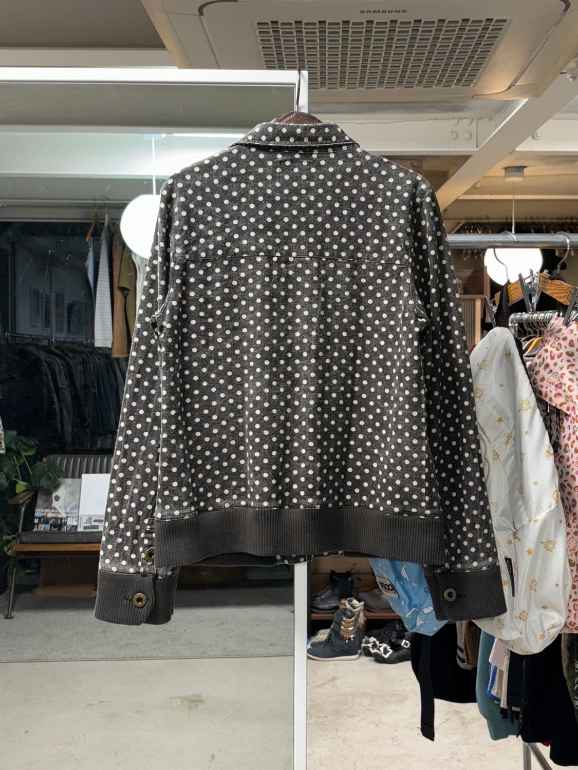 Rough 도트 버튼업 자켓 상품이미지2