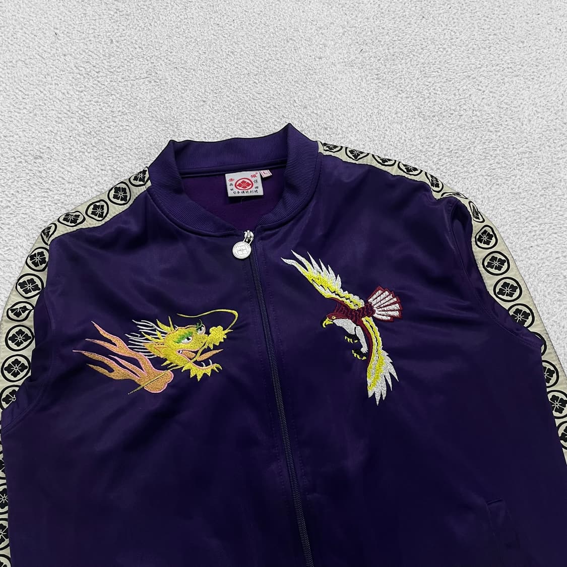 재패니즈 jpn 빈티지 수베니어 스카잔 져지 퍼플 상품이미지3