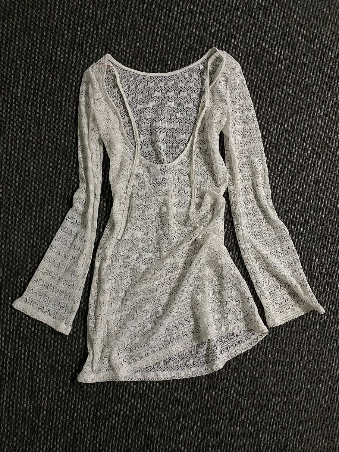 White off shoulder Loose-Fit Slee 상품이미지6