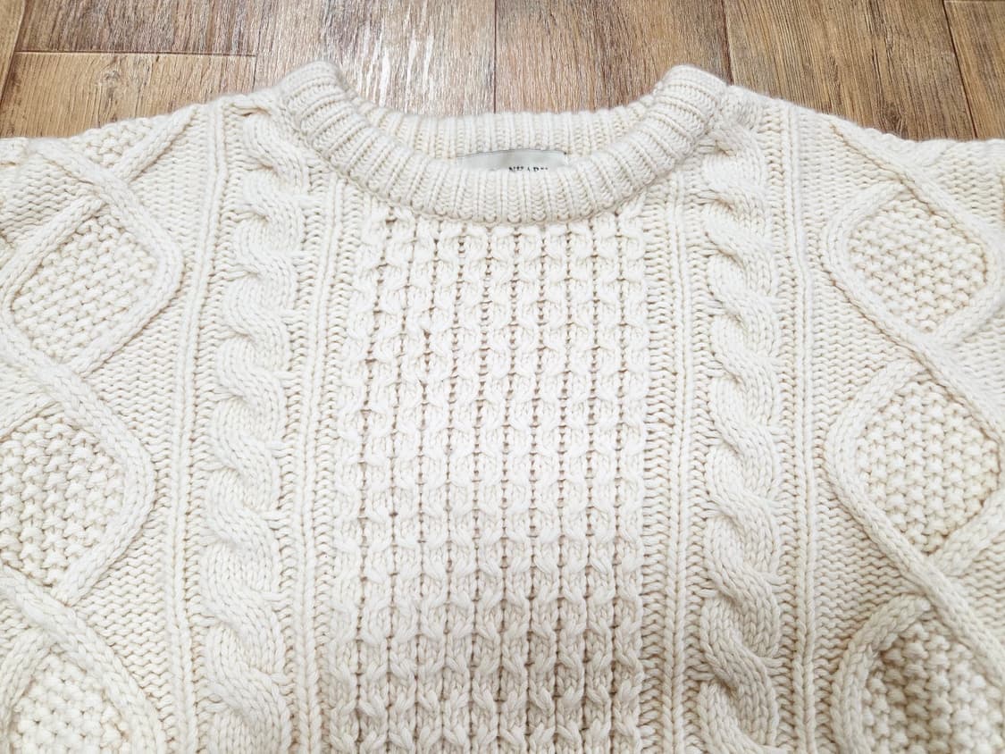 얼반하루(URBANHARU) 케이블 울니트 프리사이즈 새상품 상품이미지5