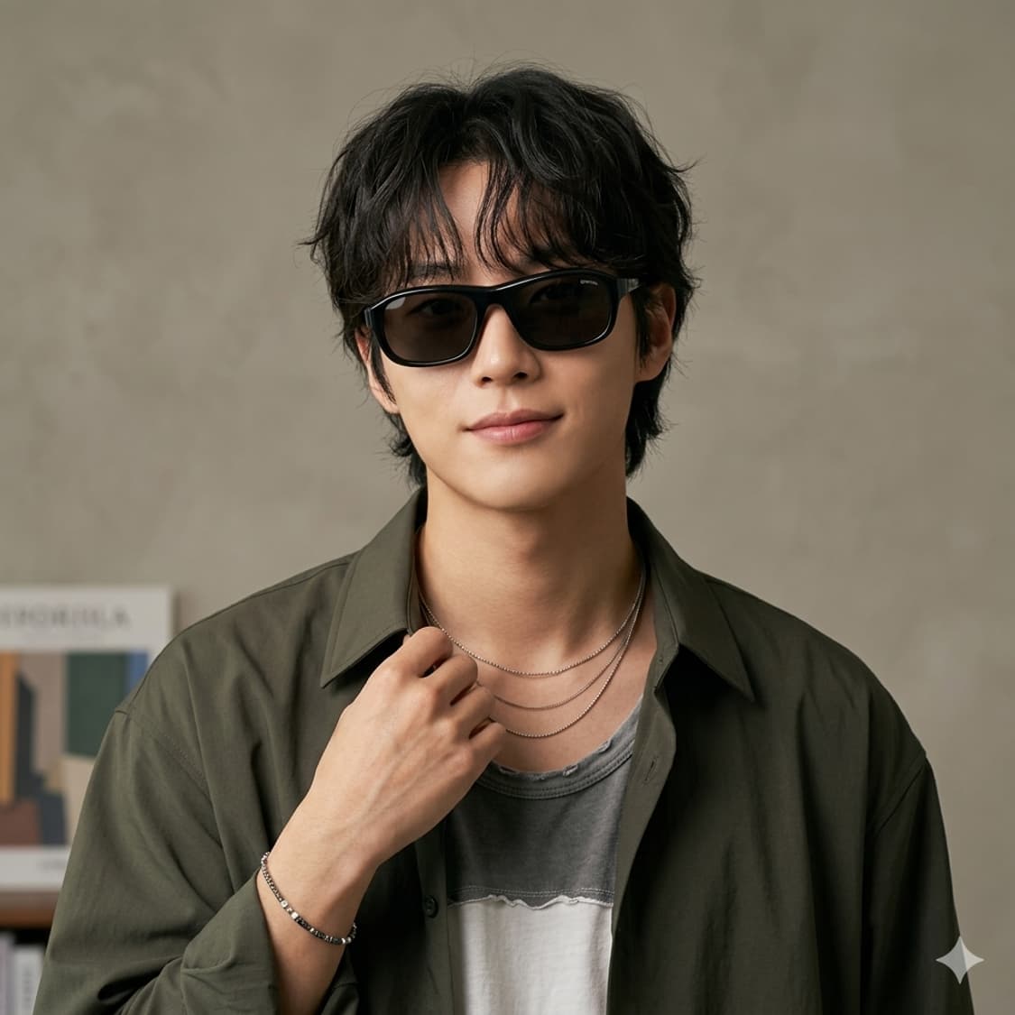 데드스탁 시크 & 볼드 블랙 스퀘어 선글라스 719 상품이미지1