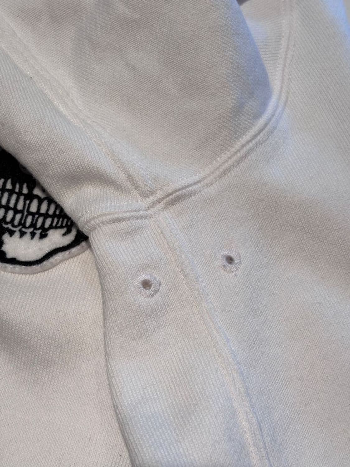 04SS 넘버나인 더블 스컬 지퍼 후디 화이트 상품이미지8