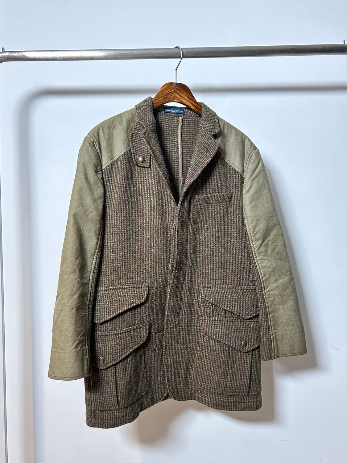 Polo Italy Made Waxed Tweed Jacket 상품이미지1