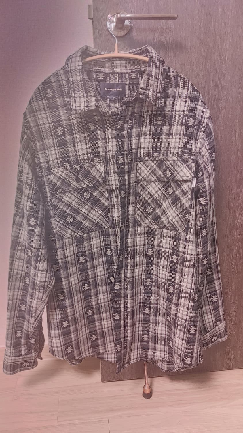 디스이즈네버댓 아프리칸 체크셔츠 M 상품이미지1