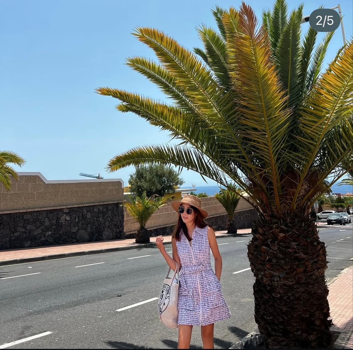 비클라 린톤 트위드 집업 원피스 상품이미지1