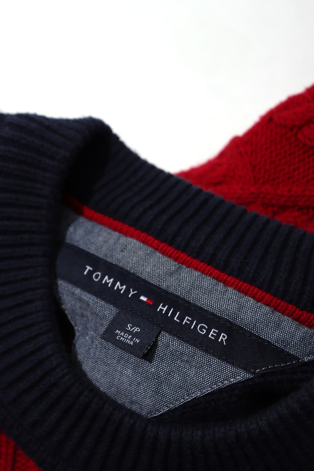 TOMMY HILFIGER 꽈베기 단가라 니트 women S 상품이미지4